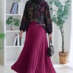 Pleated Skirt - Ash Purple