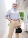 HARPER CARROT PANTS - NUDE