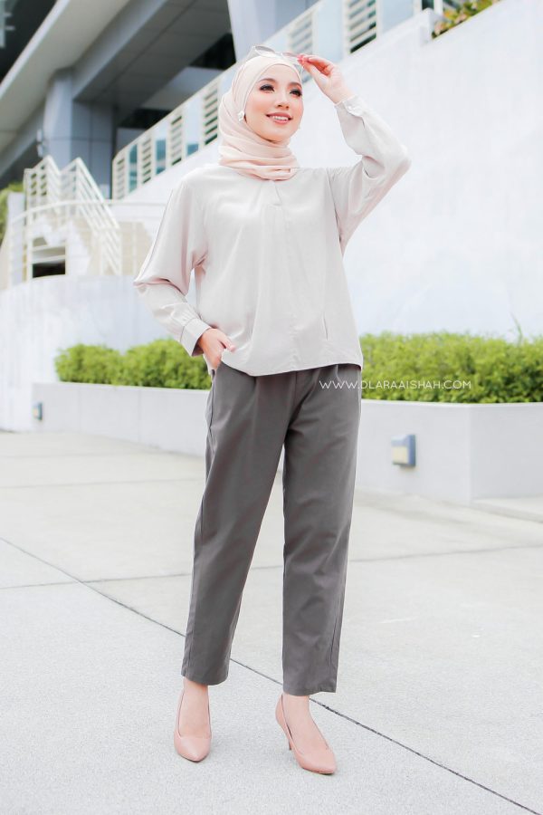 HARPER CARROT PANTS - GREY