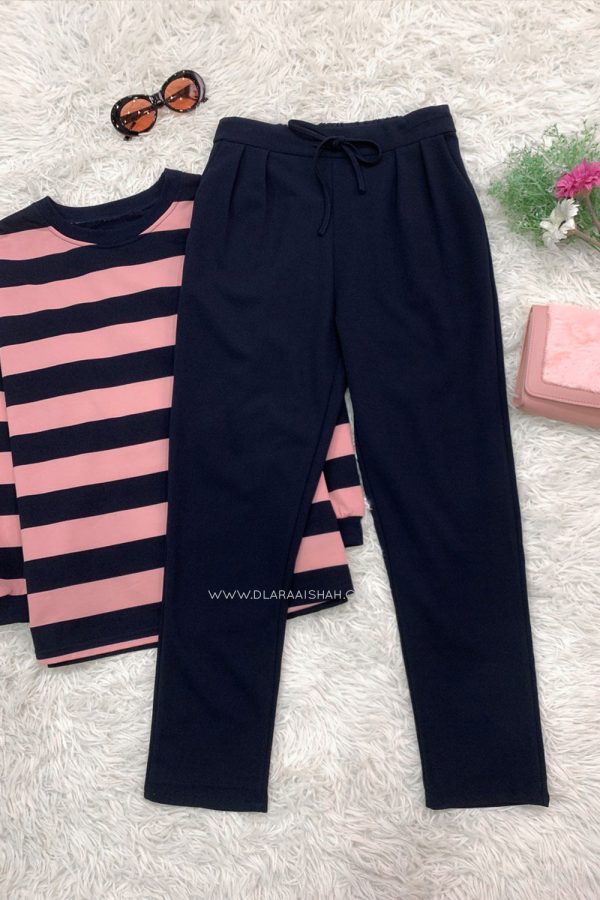 HENLEY SLIMFIT PANTS - NAVY BLUE