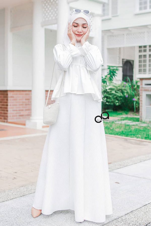 LAMIA BLOUSE - WHITE ( TOP ONLY )