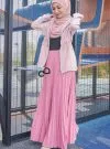 PLEATED SKIRT - PINK