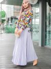 PLEATED SKIRT - SILVER GREY