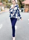 PENCIL SKIRT - DARK BLUE