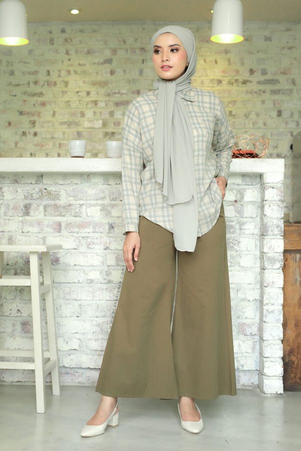 KIERA PANTS - ARMY GREEN