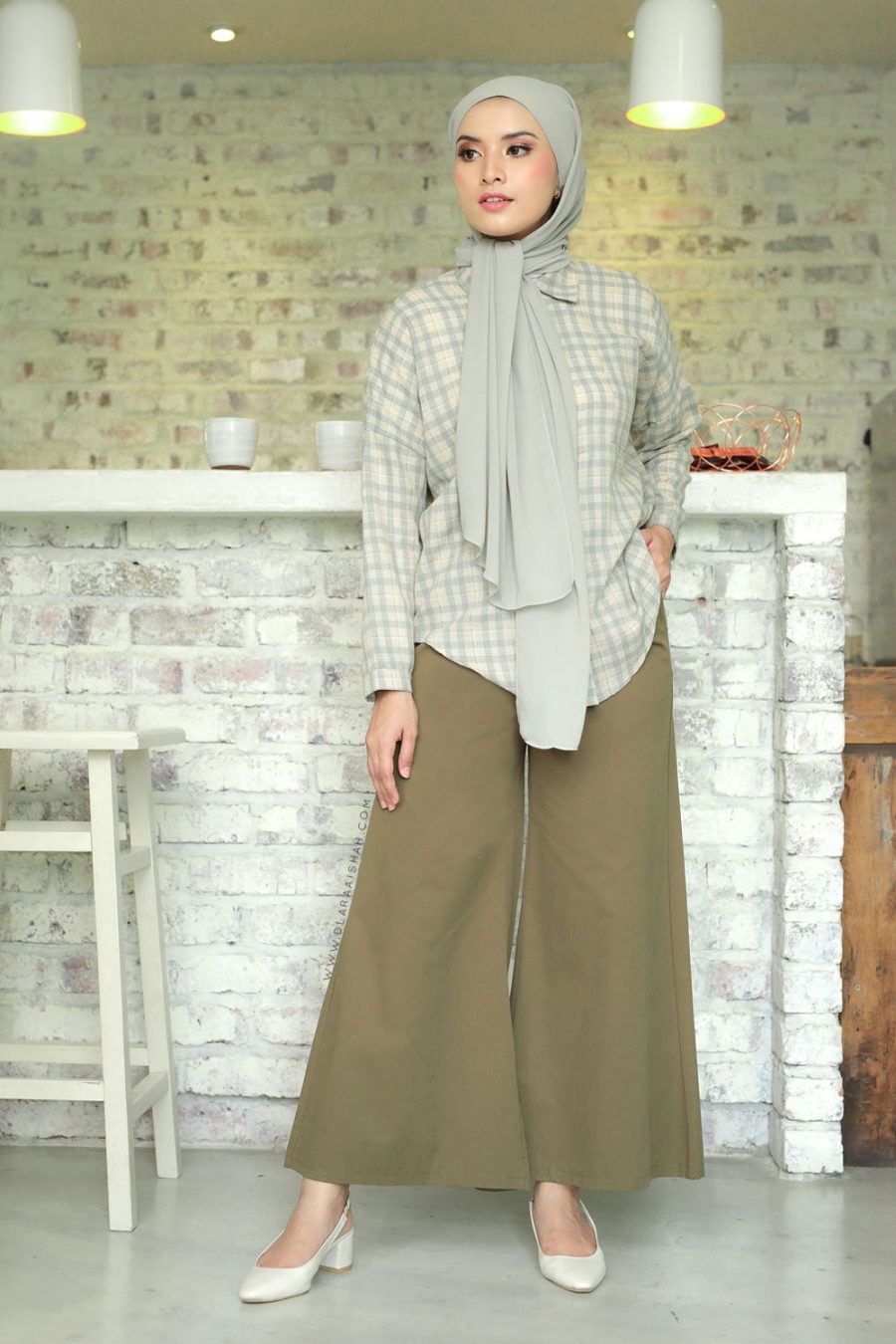 KIERA PANTS - ARMY GREEN