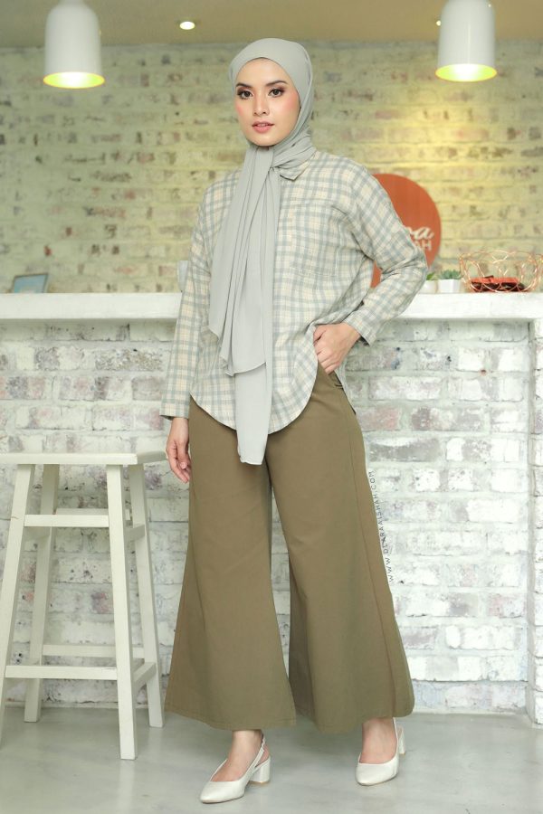 KIERA PANTS - ARMY GREEN