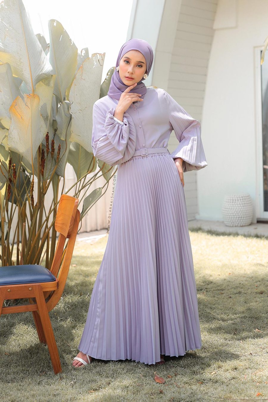 PLEATED SKIRT - PURPLE BLUSH