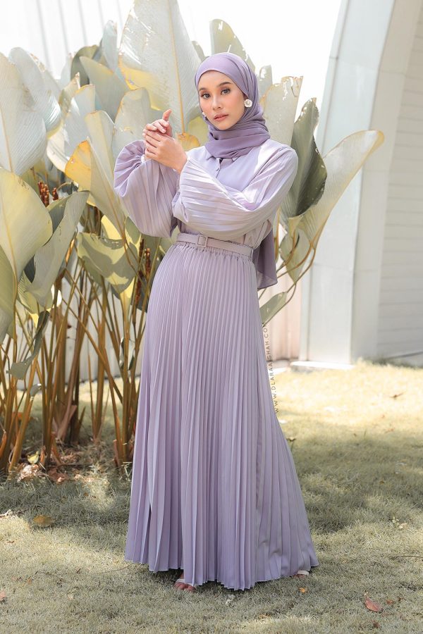 PLEATED SKIRT - PURPLE BLUSH