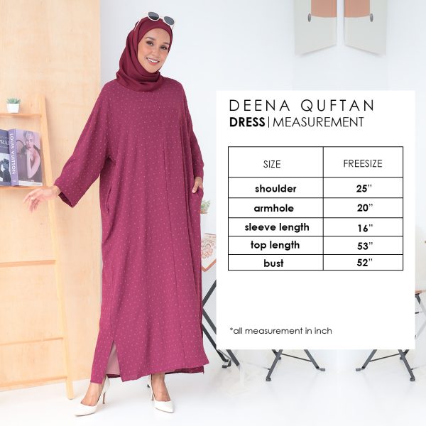 DEENA QUFTAN - BURGUNDY DEENA QUFTAN - BURGUNDY