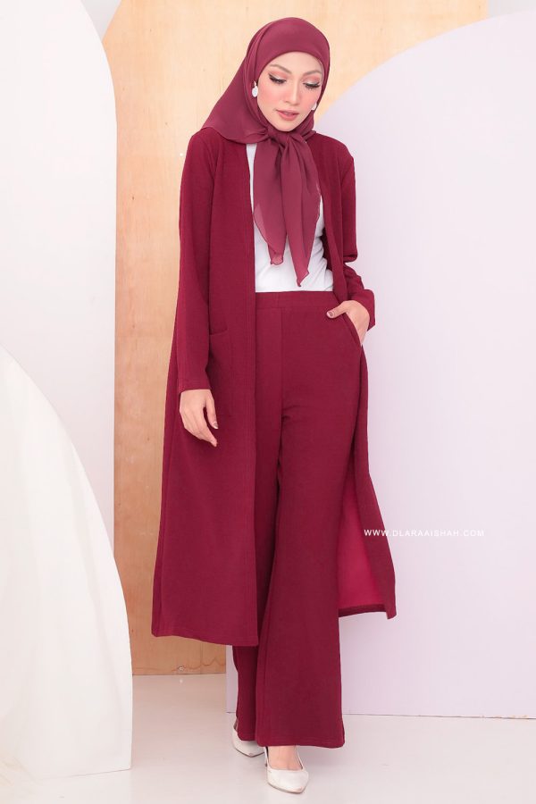GLORIA SET - MAROON