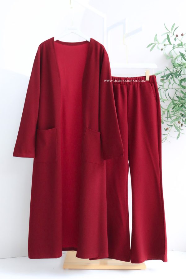 GLORIA SET - MAROON
