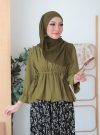 LAMIA BLOUSE - LEAF GREEN (TOP ONLY)