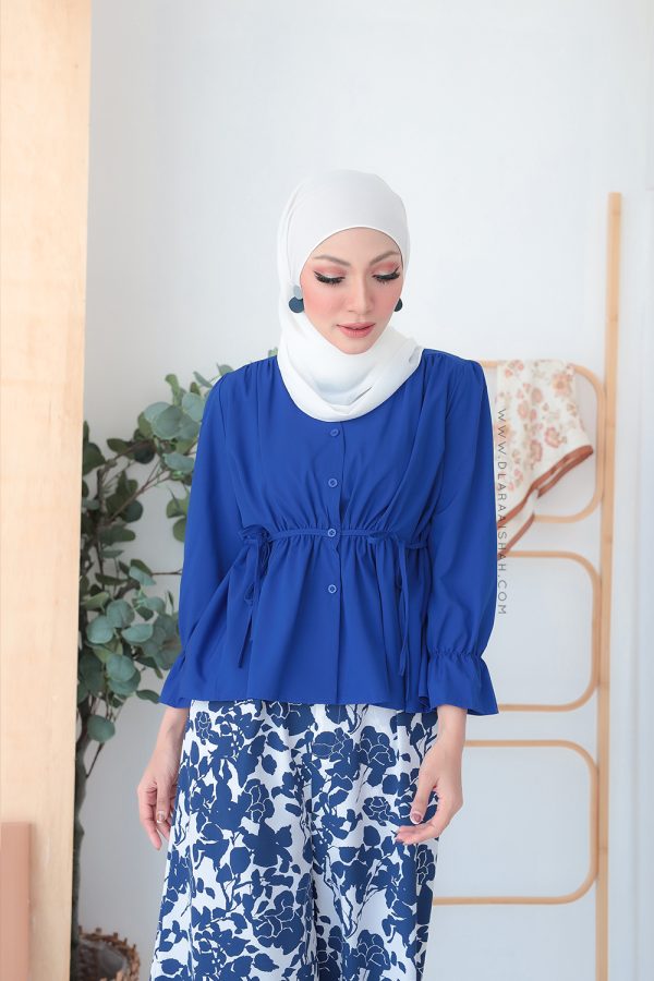 LAMIA BLOUSE - ROYAL BLUE  (TOP ONLY)