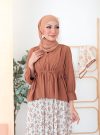 LAMIA BLOUSE - TEDDY BROWN  (TOP ONLY)