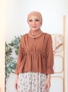 LAMIA BLOUSE - TEDDY BROWN  (TOP ONLY)