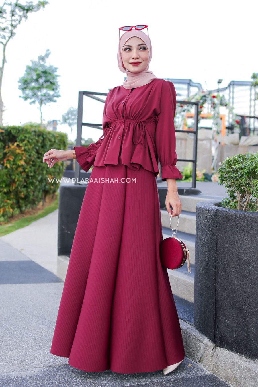 CHLEO SKIRT - MAROON