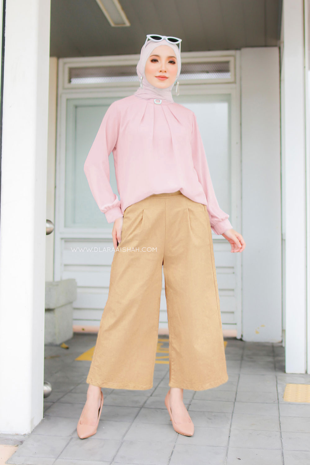 TINA BLOUSE - DUSTY PINK (TOP ONLY)
