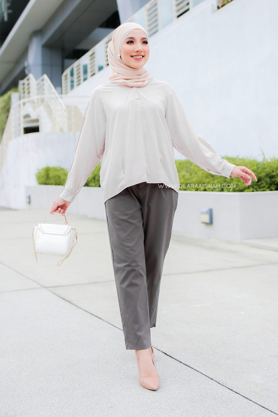 HARPER CARROT PANTS - GREY