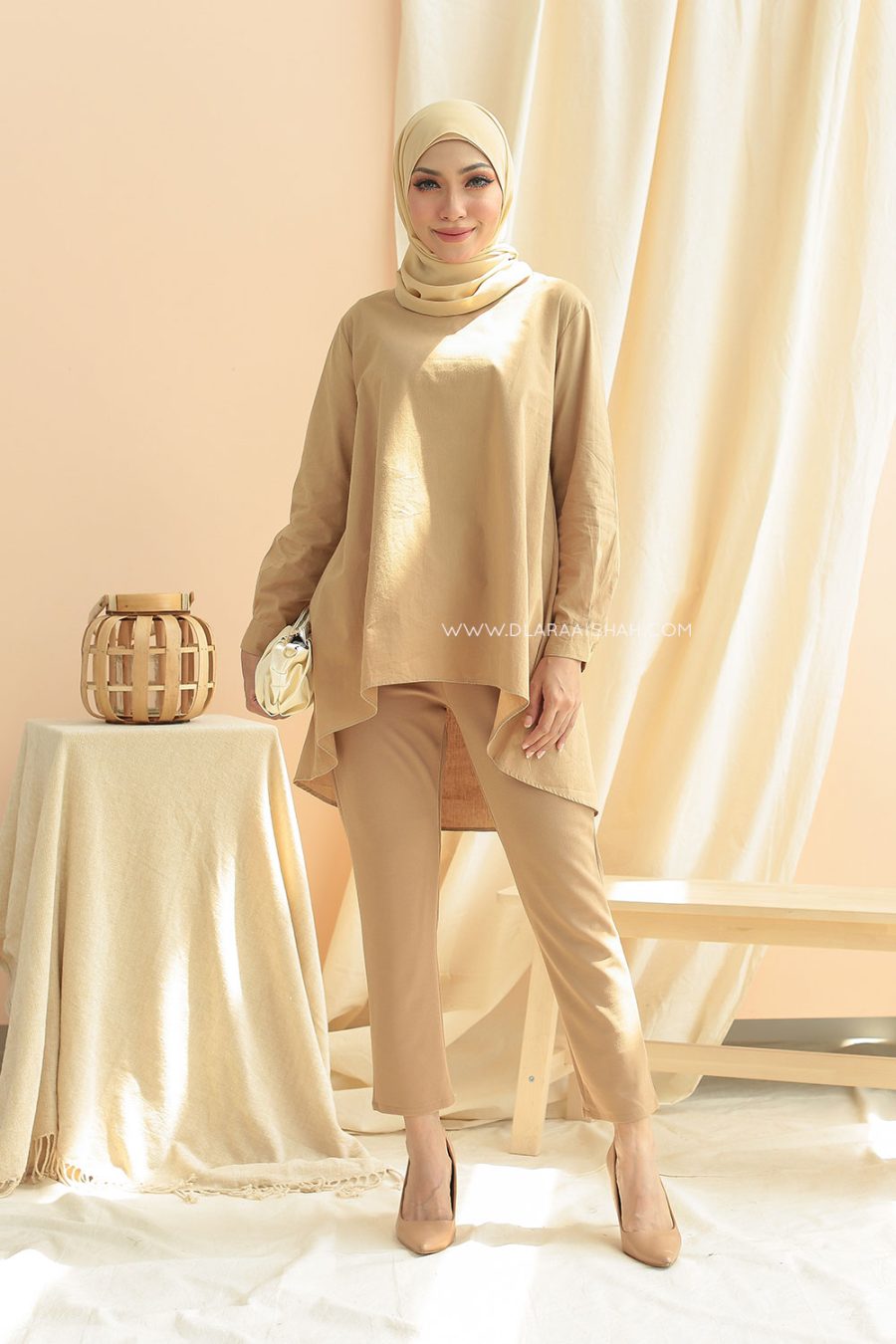 HENLEY SLIMFIT PANTS - GOLDEN BROWN