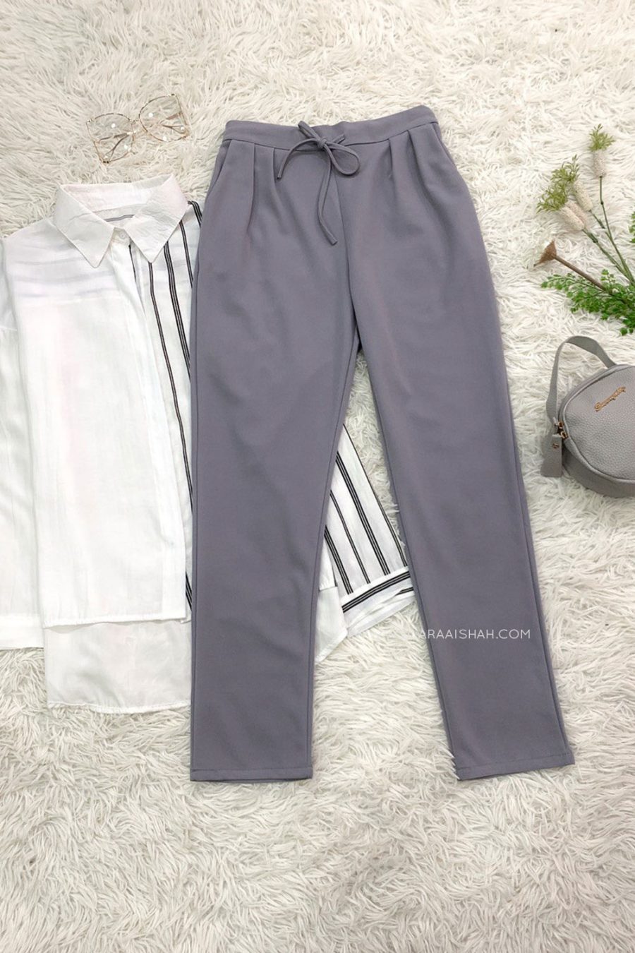 HENLEY SLIMFIT PANTS - GREY