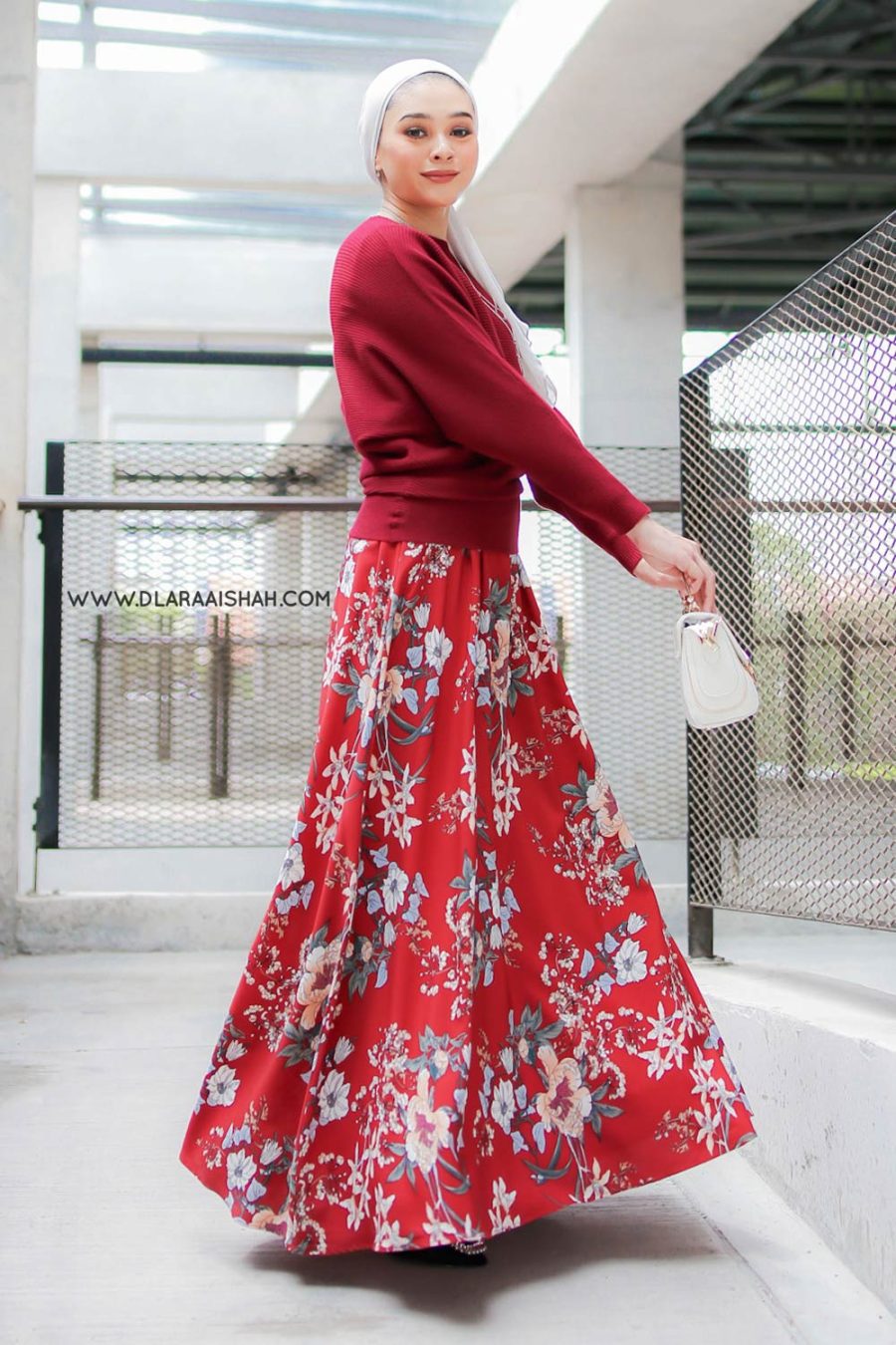 IRIS BLOUSE - MAROON (TOP ONLY)