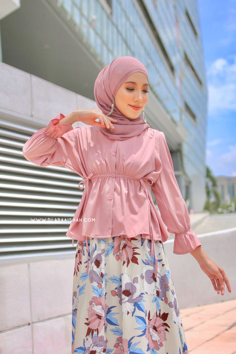 LAMIA BLOUSE - DUSTY PINK (TOP ONLY)