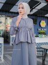 LAMIA BLOUSE - GREY ( TOP ONLY )